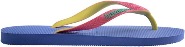 ⁦Havaianas Unisex's Top Logomania Flip Flops, Ruby Red, 43/44 EU⁩ - الصورة ⁦2⁩