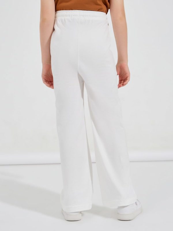 ⁦Styli Girls Basic Wide Leg Joggers with Drawstring⁩ - الصورة ⁦5⁩