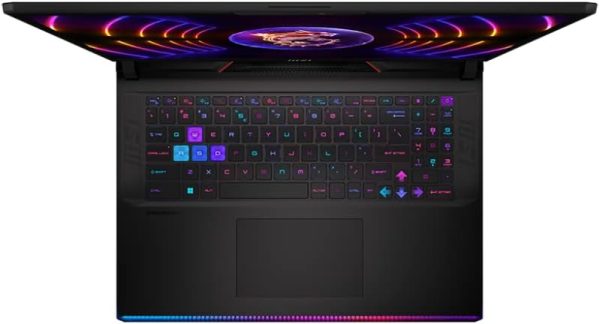 ⁦MSI لابتوب العاب رايدر GE68HX 16 انش FHD+ IPS 144Hz انتل 24 كور i9-14900HX 64GB RAM 1TB SSD جيفورس RTX 4070 اضاءة خلفية RGB ثاندربولت 4 USB-C دينوديو FHD كاميرا خصوصية بالاشعة تحت الحمراء ويندوز 11 مع⁩ - الصورة ⁦3⁩