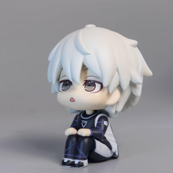⁦Puruuige 2PCS Chigiri Hyoma+Nagi Seishiro Figure Anime Look Up Figurine 3.9'' PVC Nagi Seishiro Action Figure Model Cake Topper Collectible Statue⁩ - الصورة ⁦3⁩