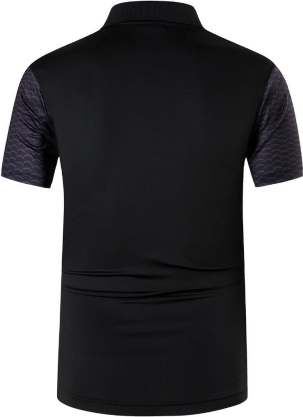 ⁦jeansian Men's Sports Wicking Breathable Quick Dry Short Sleeve T-Shirts Tee Tops Running Training LSL1059⁩ - الصورة ⁦3⁩