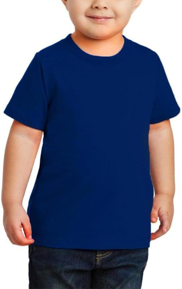 Moneysavers Kids Round Neck boys T Shirt 170 GSM Pure Cotton Basic Colors