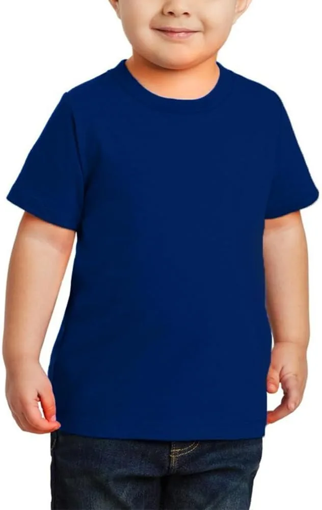 Moneysavers Kids Round Neck boys T Shirt 170 GSM Pure Cotton Basic Colors