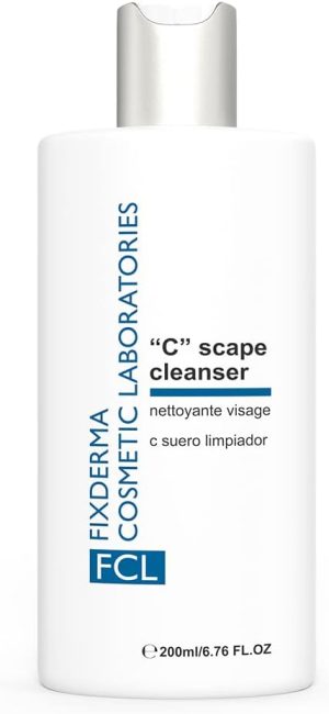 FCL 2% Vitamin C Face Wash, C Scape Cleanser for Gentle Exfoliation and Brightening | Cleanser Face Wash For Unevenly Pigmented Skin | Dark Spot Cleanser for Face - 200ml/6.76 Fl Oz