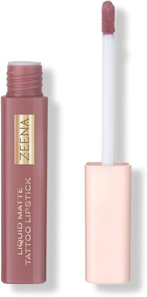 Zeena Liquid Matte Tattoo Lipstick, 040 Cocoa