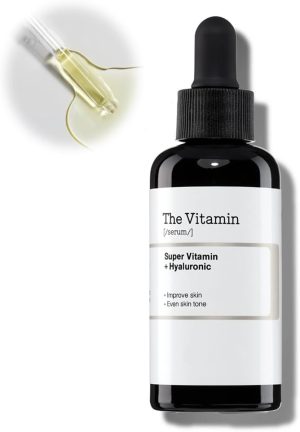 Azonee Pure Vitamin C 13% Serum with Vitamin E & Hyaluronic Acid, Brightening & Hydrating Facial Serum for Dull Skin & Fine Lines 20ml, Korean Skincare