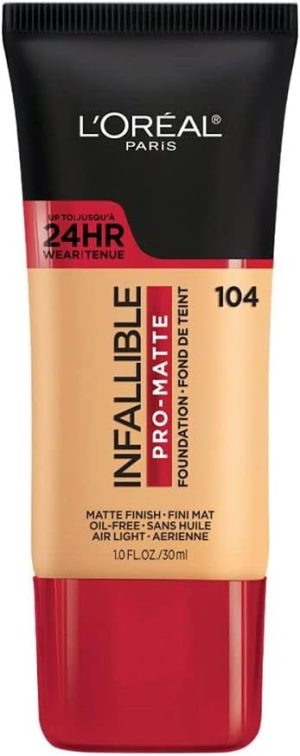 L'Oréal Paris Infallible Pro-Matte Foundation, Golden Beige, 1 fl. oz.