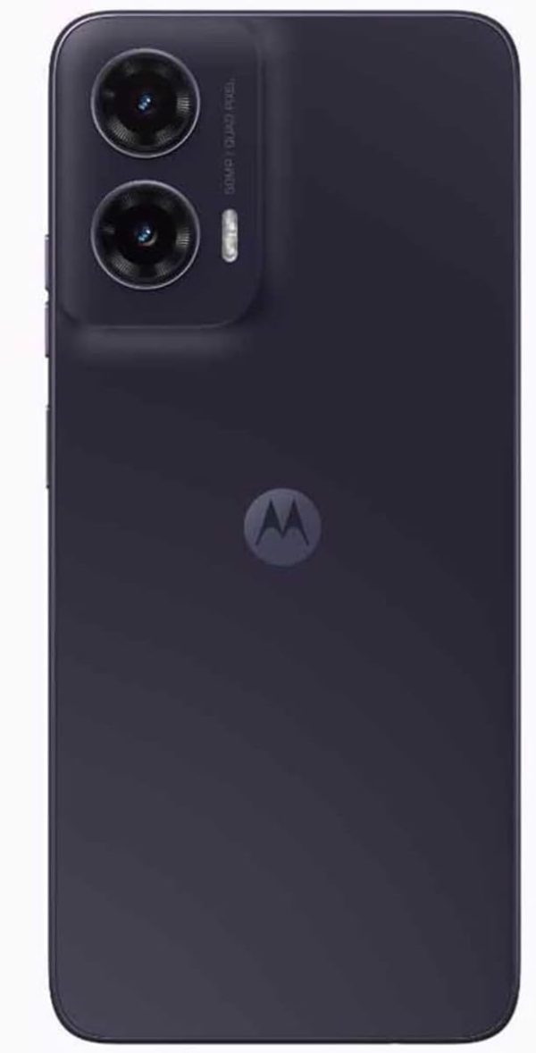 ⁦Motorola Moto G35 DUAL-SIM 256GB ROM + 8GB RAM (GSM Only|No CDMA) Factory Unlocked 5G Smartphone (Midnight Black) - International Version⁩ - الصورة ⁦3⁩