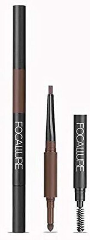 Focallure 3 In 1 Brow Pencil, Dark Brown, Fa-64-4