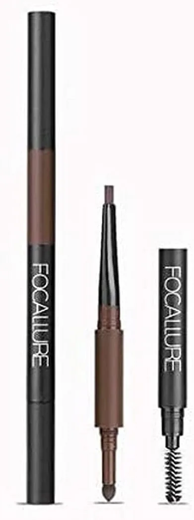 Focallure 3 In 1 Brow Pencil, Dark Brown, Fa-64-4