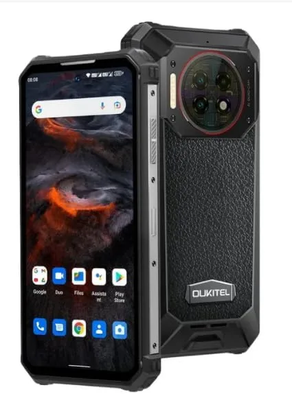 Oukite WP19 Pro Rugged Phone 8GB+256GB 6.8inch FHD+ 64MP Camera 22000mAh MediaTek Helio G99 120Hz NFC 4G Mobile Phone
