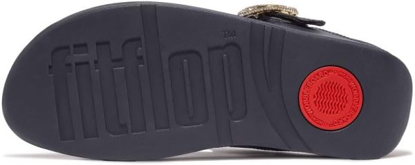 ⁦FitFlop Lulu crystal-buckle leather womens Sandal⁩ - الصورة ⁦5⁩