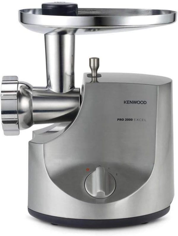 ⁦Kenwood Pro Food Mincer Electric Meat Mincer, 3 Discs Stainless Steel, 2 Speed, MG700, Power 2000W, Silver⁩ - الصورة ⁦2⁩