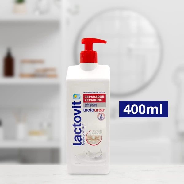 ⁦Lactovit Lactourea Body Milk 400ml⁩ - الصورة ⁦3⁩
