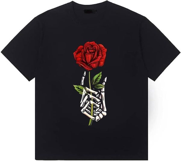 Bealin Men's Graphic Tees Casual Graffiti Short Sleeve Shirts Summer Rapper Streetwear Y2k Tops Tshirt