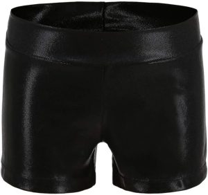 Girls Dance Short Gymnastics Athletic Shorts Sparkle Glitter Tumbling Bottoms
