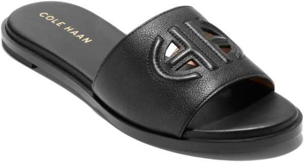 ⁦Cole Haan Flynn Logo Slide Sandal womens Flat Sandal⁩ - الصورة ⁦4⁩