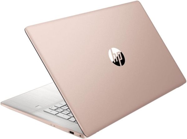 ⁦لابتوب اتش بي بافليون 17 2022، شاشة لمس HD+ 17.3، AMD رايزن 3 5300U (i7-8265U)، RAM 16GB، ذاكرة مستديمة SSD 512GB منفذ PCIe، بطارية عمر طويل، كاميرا ويب، ميكروفون، واي فاي، ويندوز 10 هوم، ذهبي وردي⁩ - الصورة ⁦5⁩