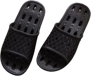 HAOLIHAO Women's and Men's Bathroom Slippers - EVA Home Hotel Slippers, Hollowed Out Leaking Light Tow Summer Couples Breathable