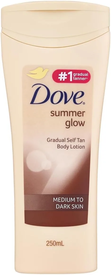 Dove Visible Glow Gradual Self-Tan Body Lotion Medium to Dark 250 millimeter
