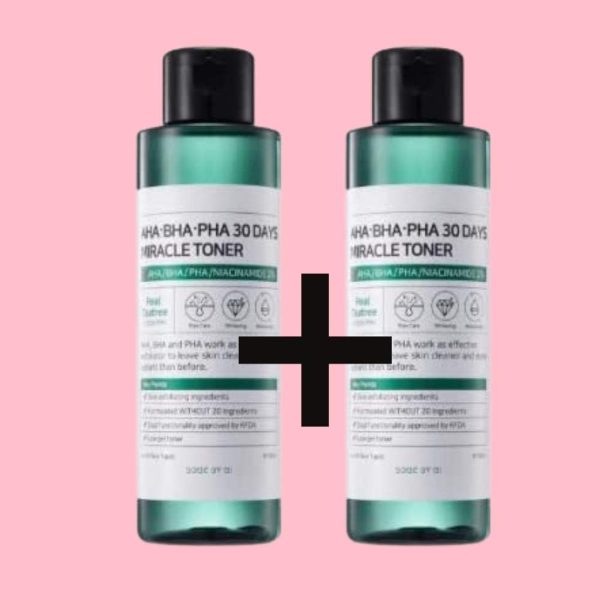 SOMEBYMI Ifactory Aha. Bha. Pha Anti-acne Exfoliation Hydration Brightening 30Days Miracle Toner (5oz,150ml ) - Set of 2 Pieces
