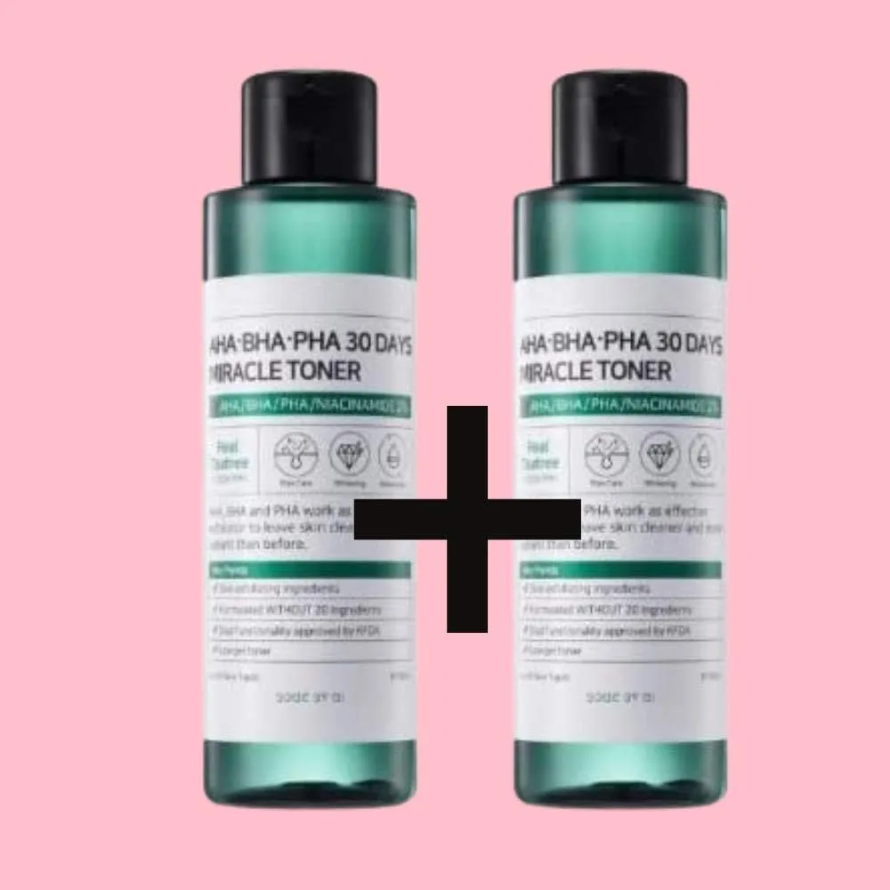 SOMEBYMI Ifactory Aha. Bha. Pha Anti-acne Exfoliation Hydration Brightening 30Days Miracle Toner (5oz,150ml ) - Set of 2 Pieces