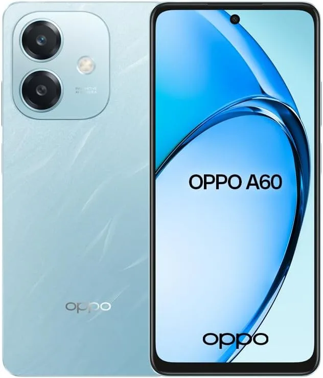 Oppo A60 Dual-SIM 128GB ROM + 4GB RAM (GSM Only | No CDMA) Factory Unlocked 5G Smartphone (Ocean Blue) - International Version