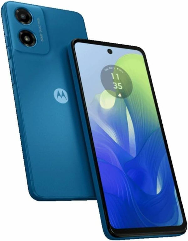 Motorola Moto G04s Dual-SIM 128GB ROM + 8GB RAM (GSM Only | No CDMA) Factory Unlocked 4G/LTE Smartphone (Satin Blue) - International Version