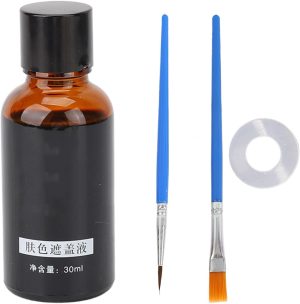 Vitiligo Cover Liquid, White Spot Concealer Waterproof Makeup Vitiligo Concealer, Vitiligo Covering Liquid, Waterproof Makeup Vitiligo Concealer Cosmetics for Face Body 30ml