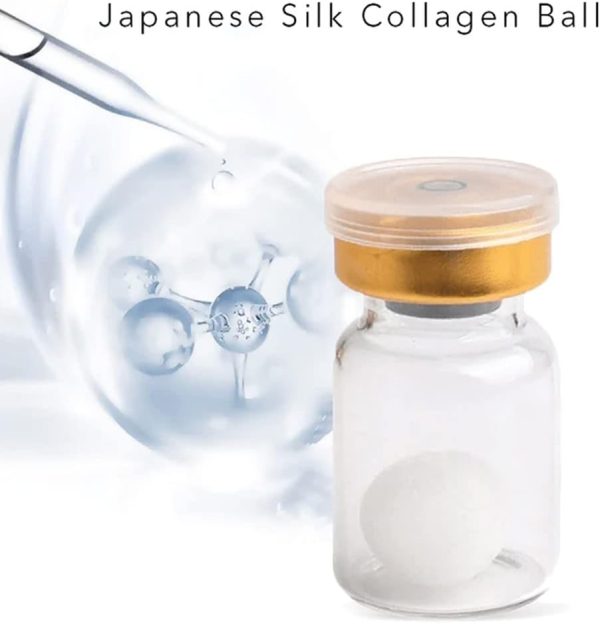 ⁦Japanese Silk Collagen Ball, Japanese Collagen Silk Ball, Japanese Anti Aging Collagen Silk Ball, Japanese Anti-Aging Soluble Collagen Silk Ball, for Face Skin Care (6 Bottles)⁩ - الصورة ⁦2⁩