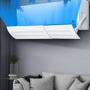 ALMEKAQUZ Retractable Air Conditioner Air Deflector, Universal Adjustable Air Conditioning Deflector Air Diverter Cover Telescopic Anti-Wind Baffles Anti Direct Blowing Windshield Wind Guide