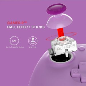 GameSir G7 SE Wired Controller for Xbox Series X|S, Xbox One & Windows 10/11, Plug and Play Gaming Gamepad with Hall Effect Joysticks/Hall Trigger, 3.5 mm Audio Jack （Purple）