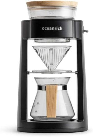 OCEANRICH Automatic Coffee Machine Drip Maker, Fliter Coffee Machine, Home Coffee Maker Drip Coffee Pot Filter (CR8350AD, Black)