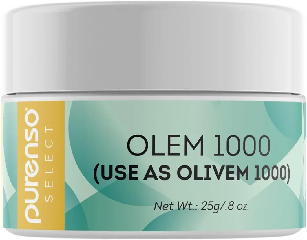 Purenso Select - Olivem 1000, 25g | 100% Natural Plant Derived | for Lotion, Cream Making & Cosmetic Formulation | Cosmetic Grade