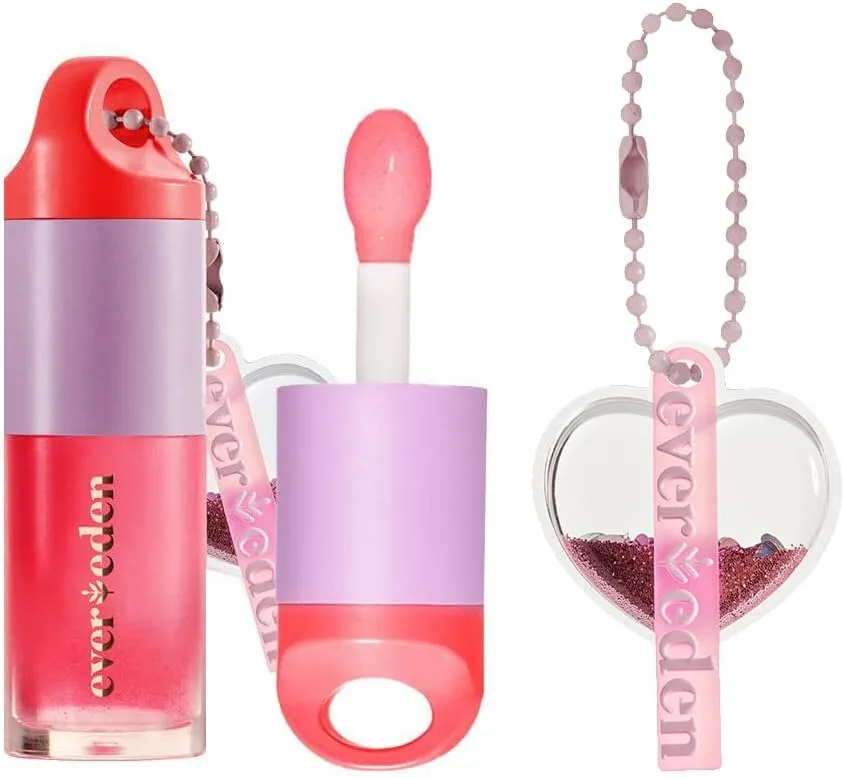 Evereden Kids Tinted Non Toxic Lip Gloss: Sheer Red - Non Toxic Kids Makeup - Vegan Clean Makeup for Kids - Soothing & Hydrating Kid Lip Gloss - Cherry, Peach, & Cranberry Oils Girls Makeup