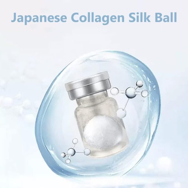 ⁦Japanese Silk Collagen Ball, Japanese Collagen Silk Ball, Japanese Anti Aging Collagen Silk Ball, Japanese Anti-Aging Soluble Collagen Silk Ball, for Face Skin Care (6 Bottles)⁩ - الصورة ⁦4⁩