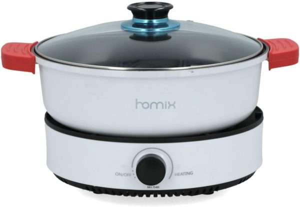 Homix 1400W Electric Multi Function Pan White