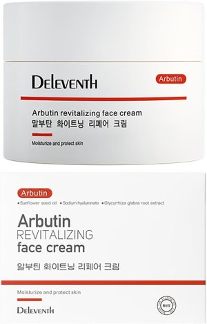 DEleventh Korean Brand α-Arbutin Revitalizing Face Cream 30g / with Vitamin C and Sodium Hyaluronate for a Brighter, Even-Toned Complexion and Deep Hydration