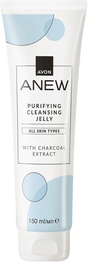 Avon Anew Purifying Cleansing Jelly 150ml, Provides a Deep Cleanse, Suitable For All Skin Types, Co-created by Dermatologists and Scientists, Cruelty Free