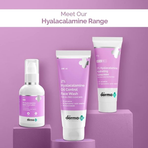 ⁦THE DERMA CO 2% Hyalacalamine Oil Control Face Wash 100 ml⁩ - الصورة ⁦5⁩