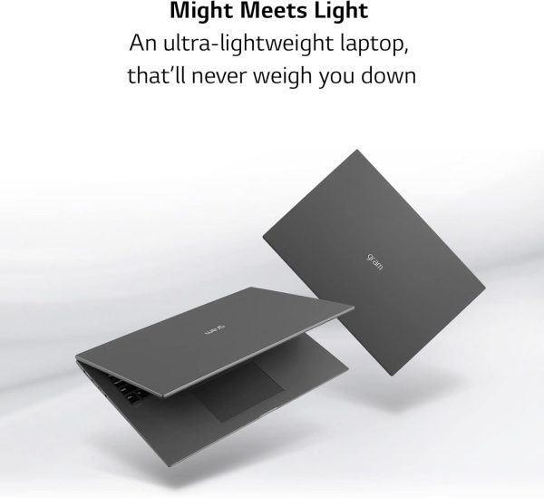 ⁦LG gram (2022) 16T90Q 2-in-1 Tablet Laptop, 16" (2560 x 1600) IPS Display, Intel Evo 12th Gen i7 1260P Processor, 16GB LPDDR5, 2TB NVMe SSD, FHD Webcam, WiFi 6E, Thunderbolt 4, Windows 11, Black⁩ - الصورة ⁦7⁩