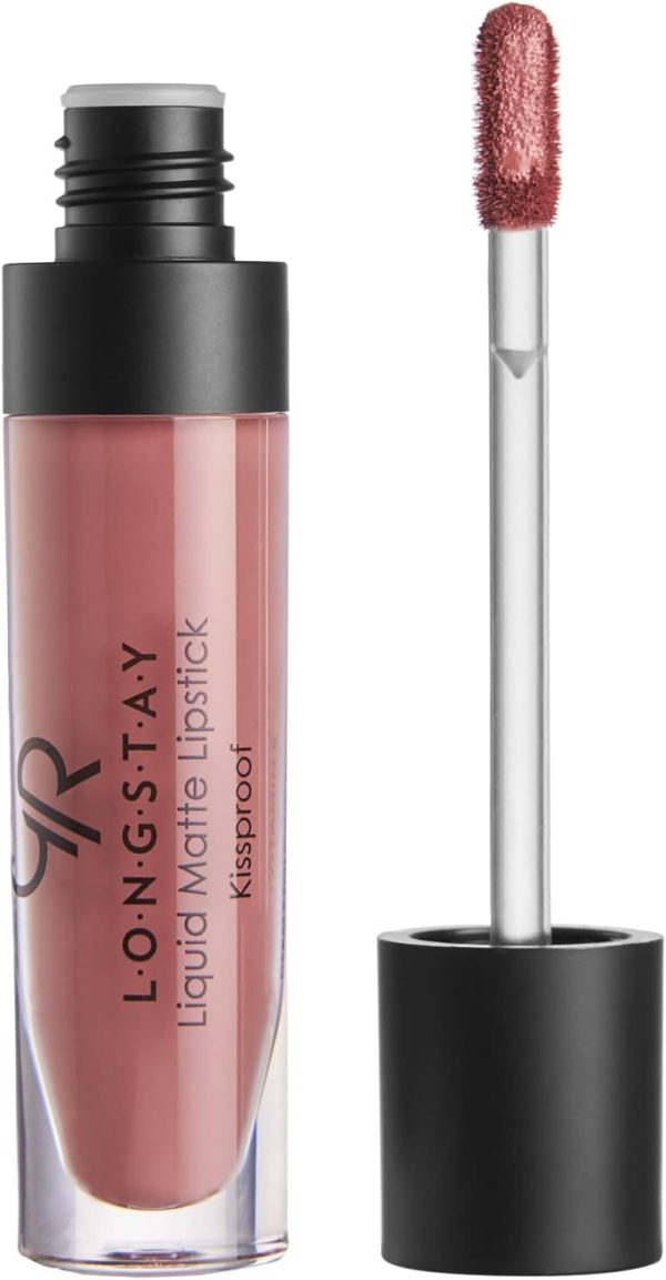 ⁦Golden Rose Longstay Liquid Matte Lipstick, No. 45 Pink⁩ - الصورة ⁦2⁩