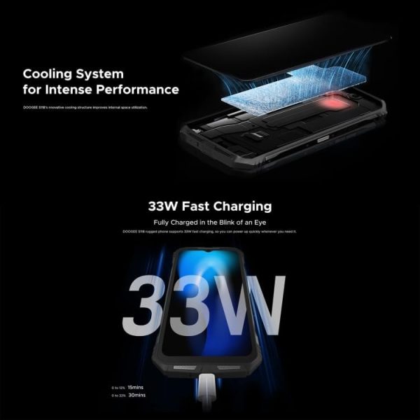 ⁦DOO.GEE S118 Rugged Smartphone 20GB(8GB+12GB Extended) 512GB 6.58" FHD+ Screen 50MP Camera Android 14 Cellphone⁩ - الصورة ⁦5⁩