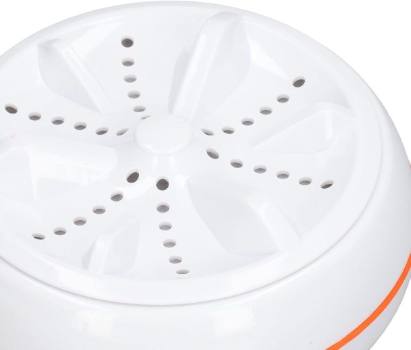 ⁦NALACAL Mini Ultrasonic Turbine Washing Machine, Portable Mini Ultrasonic Washer for Home, 50 Seconds Reverse Clean Circle High Strength Torque Pulsator, Business, Travel, College Room, RV, Apartment⁩ - الصورة ⁦8⁩