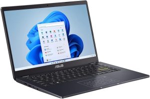 اسس لابتوب فيفو بوك 14 E410MA بشاشة FHD مقاس انش مع مايكروسوفت اوفيس 365 انتل سيليرون N4020 ذاكرة RAM 4GB بطاقة اي ام سي 128GB ويندوز 11 هوم يتضمن برنامج مثبت