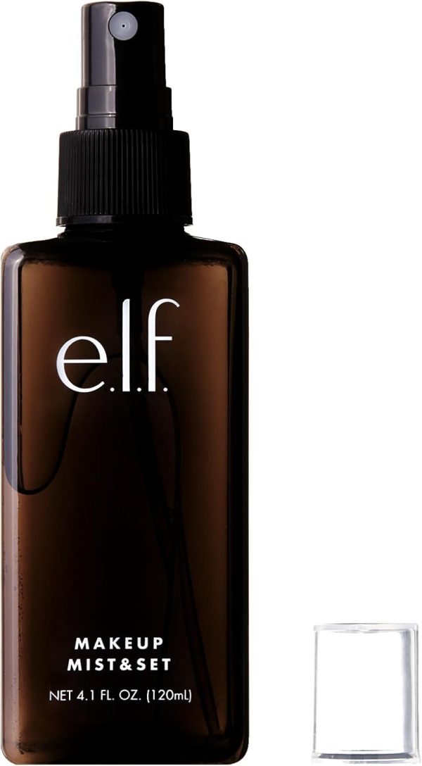 ⁦e.l.f. Makeup Mist & Set - Large Lightweight, Long Lasting, All-Day Wear Revitalizes, Refreshes, Hydrates, Soothes Infused with Aloe, Green Tea and Cucumber 4.1 Fl Oz⁩ - الصورة ⁦5⁩