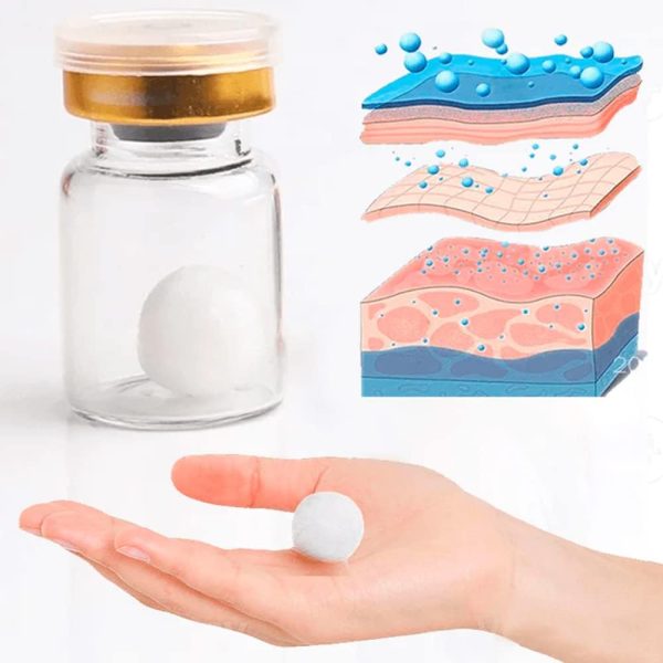 ⁦Japanese Silk Collagen Ball, Japanese Collagen Silk Ball, Japanese Anti Aging Collagen Silk Ball, Japanese Anti-Aging Soluble Collagen Silk Ball, for Face Skin Care (6 Bottles)⁩ - الصورة ⁦3⁩