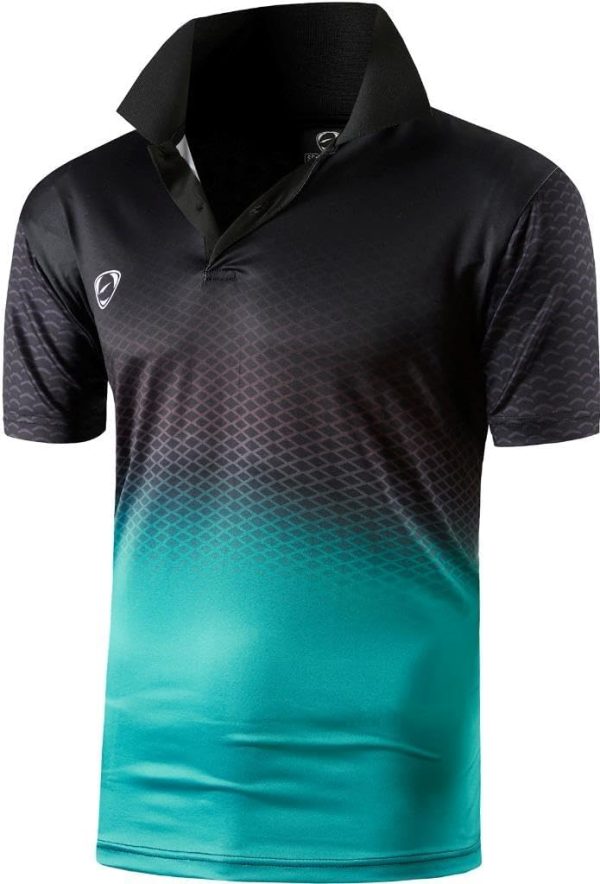 ⁦jeansian Men's Sports Wicking Breathable Quick Dry Short Sleeve T-Shirts Tee Tops Running Training LSL1059⁩ - الصورة ⁦2⁩