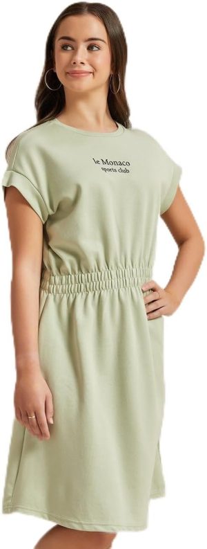 REDTAG Senior Girls Mint Printed Dress