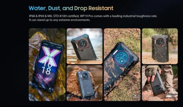 ⁦Oukite WP19 Pro Rugged Phone 8GB+256GB 6.8inch FHD+ 64MP Camera 22000mAh MediaTek Helio G99 120Hz NFC 4G Mobile Phone⁩ - الصورة ⁦7⁩